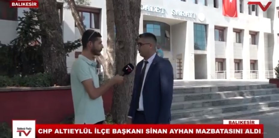 CHP ALTIEYLÜL İLÇE BAŞKANI SİNAN AYHAN - 1