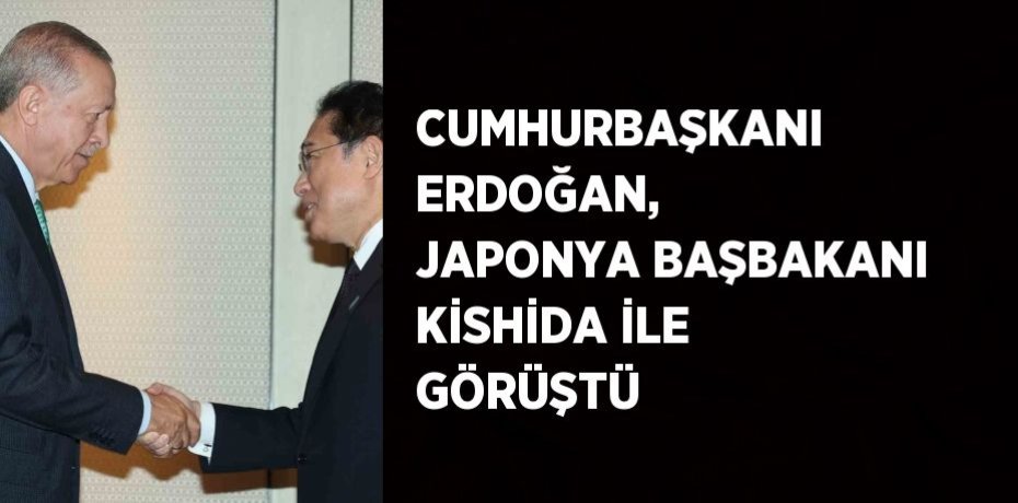 CUMHURBAŞKANI ERDOĞAN, JAPONYA BAŞBAKANI KİSHİDA İLE GÖRÜŞTÜ