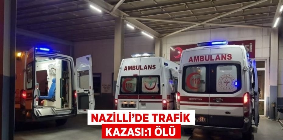NAZİLLİ’DE TRAFİK KAZASI:1 ÖLÜ