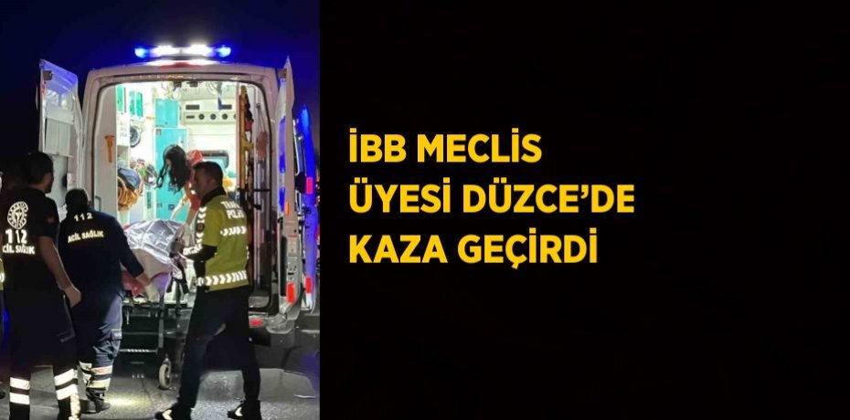 İBB MECLİS ÜYESİ DÜZCE’DE KAZA GEÇİRDİ