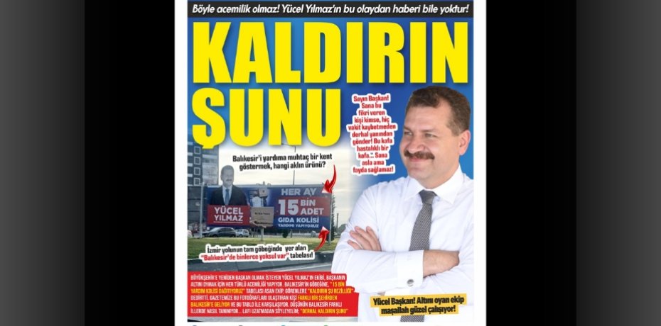KALDIRIN ŞUNU!