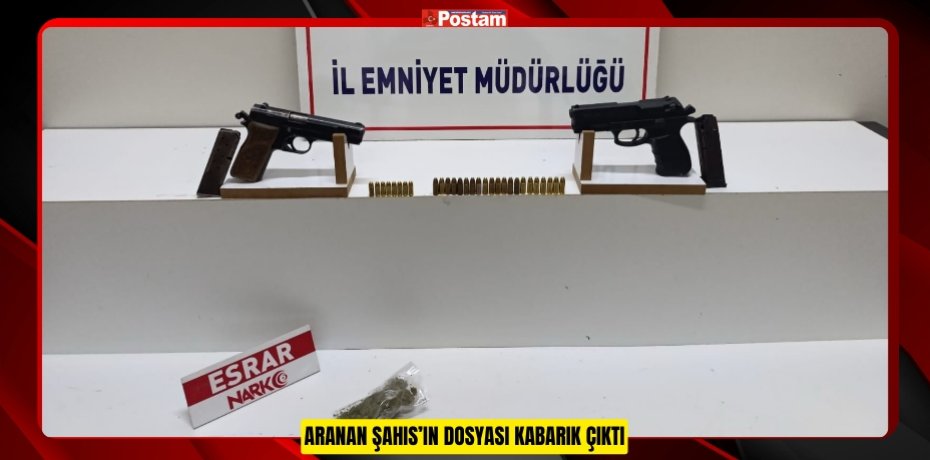 ARANAN ŞAHIS’IN DOSYASI KABARIK ÇIKTI