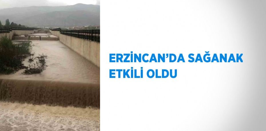 ERZİNCAN’DA SAĞANAK ETKİLİ OLDU