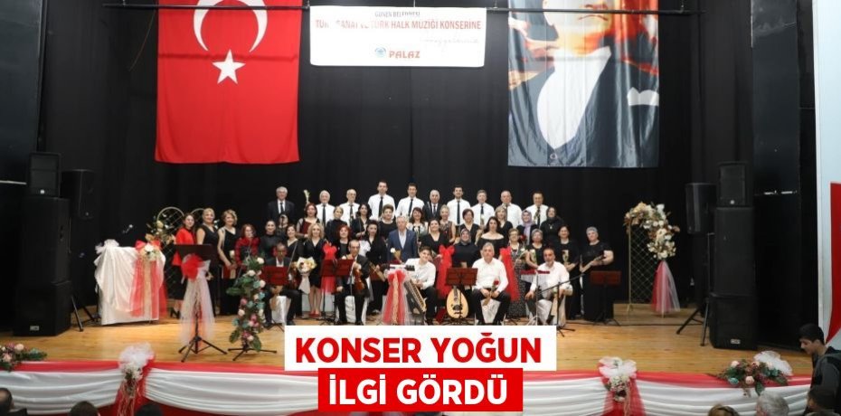 Konser yoğun ilgi gördü