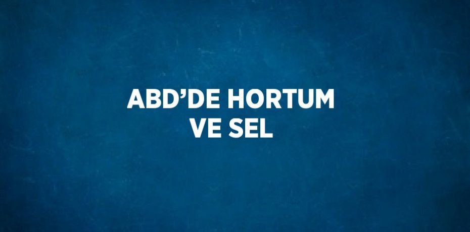 ABD’DE HORTUM VE SEL