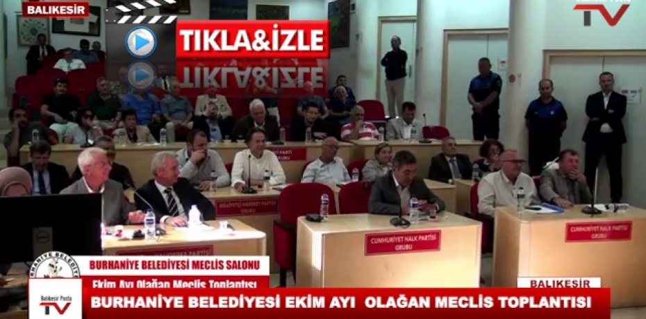 BURHANİYE BELEDİYESİ EKİM AYI OLAĞAN MECLİS TOPLANTISI