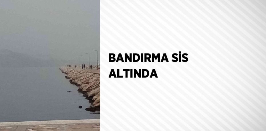 BANDIRMA SİS ALTINDA