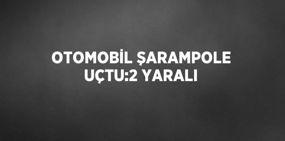 OTOMOBİL ŞARAMPOLE UÇTU:2 YARALI