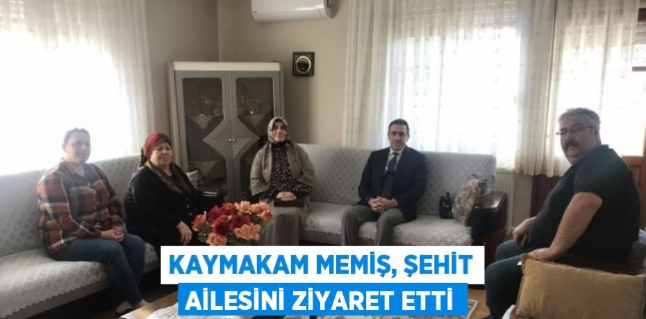 KAYMAKAM MEMİŞ, ŞEHİT AİLESİNİ ZİYARET ETTİ