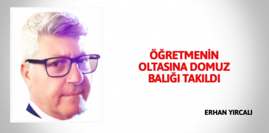 ÖĞRETMENİN OLTASINA DOMUZ BALIĞI TAKILDI