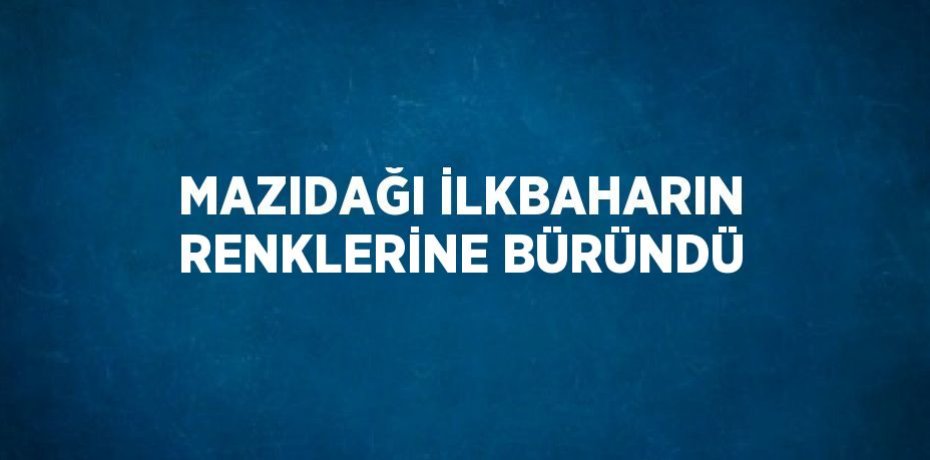 MAZIDAĞI İLKBAHARIN RENKLERİNE BÜRÜNDÜ