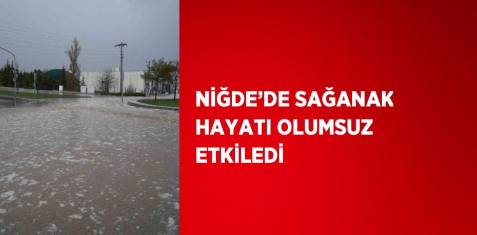 NİĞDE’DE SAĞANAK HAYATI OLUMSUZ ETKİLEDİ
