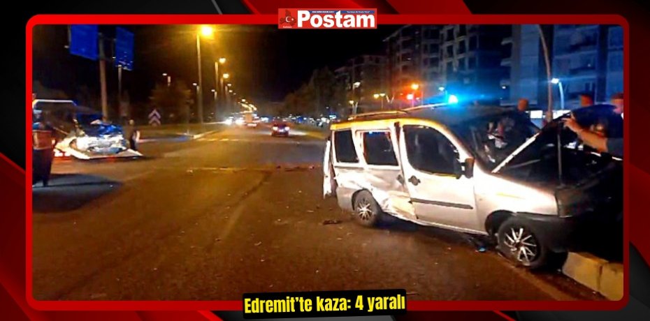 Edremit’te kaza: 4 yaralı