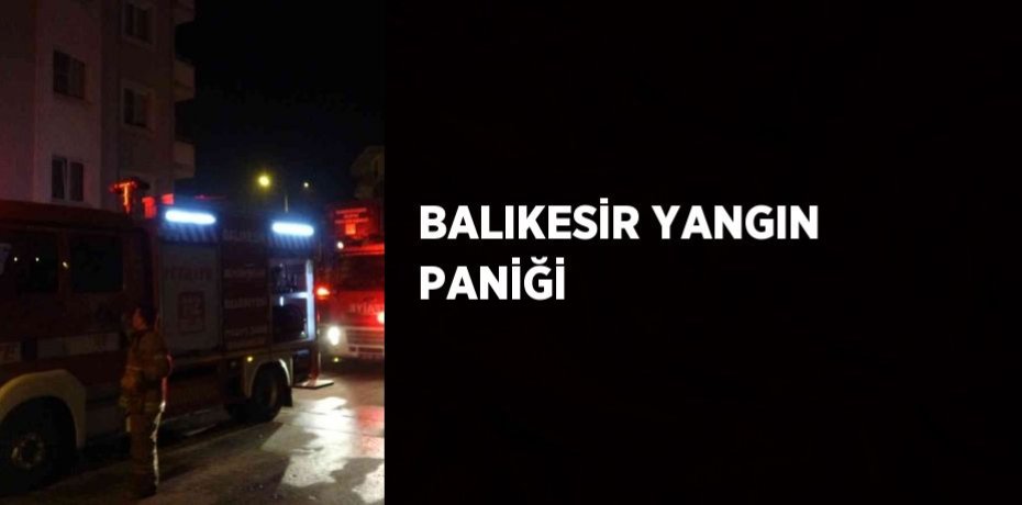 BALIKESİR YANGIN PANİĞİ