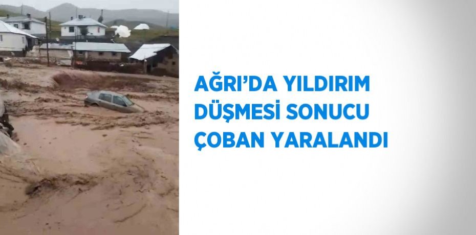 AĞRI’DA YILDIRIM DÜŞMESİ SONUCU ÇOBAN YARALANDI