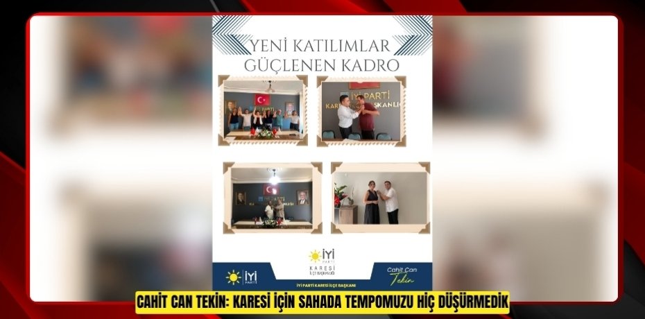 CAHİT CAN TEKİN: KARESİ İÇİN SAHADA TEMPOMUZU HİÇ DÜŞÜRMEDİK