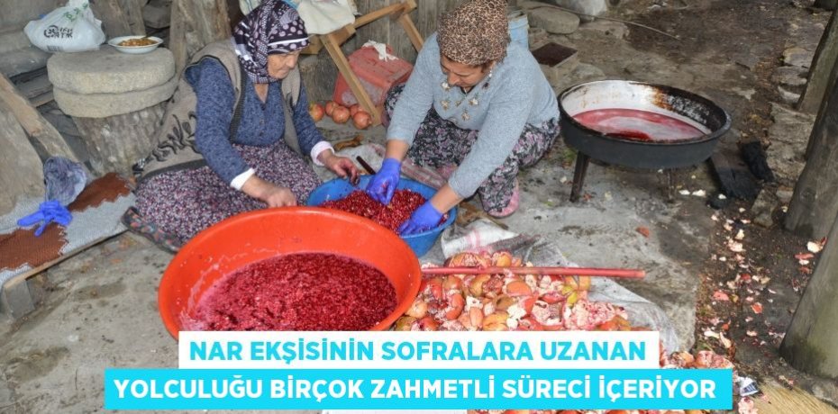 Nar ekşisinin sofralara uzanan yolculuğu birçok zahmetli süreci içeriyor