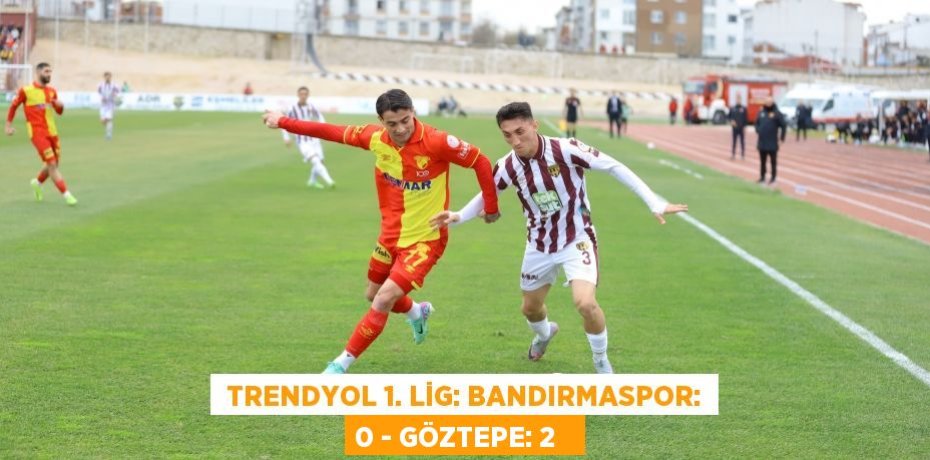  Trendyol 1. Lig: Bandırmaspor: 0 - Göztepe: 2  
