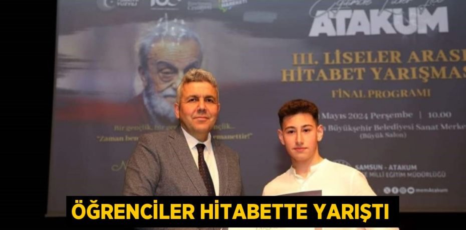 ÖĞRENCİLER HİTABETTE YARIŞTI