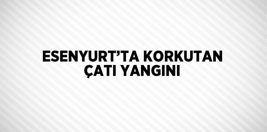ESENYURT’TA KORKUTAN ÇATI YANGINI