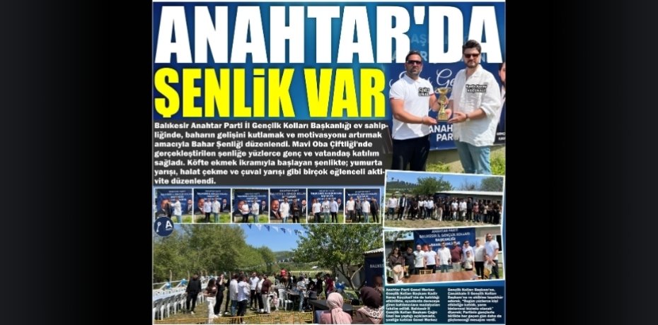 ANAHTAR’DA ŞENLİK VAR