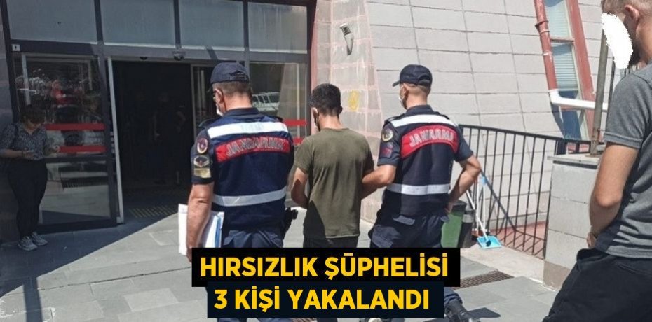 HIRSIZLIK ŞÜPHELİSİ 3 KİŞİ YAKALANDI