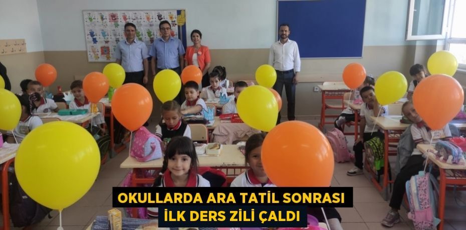 Okullarda ara tatil sonrası ilk ders zili çaldı