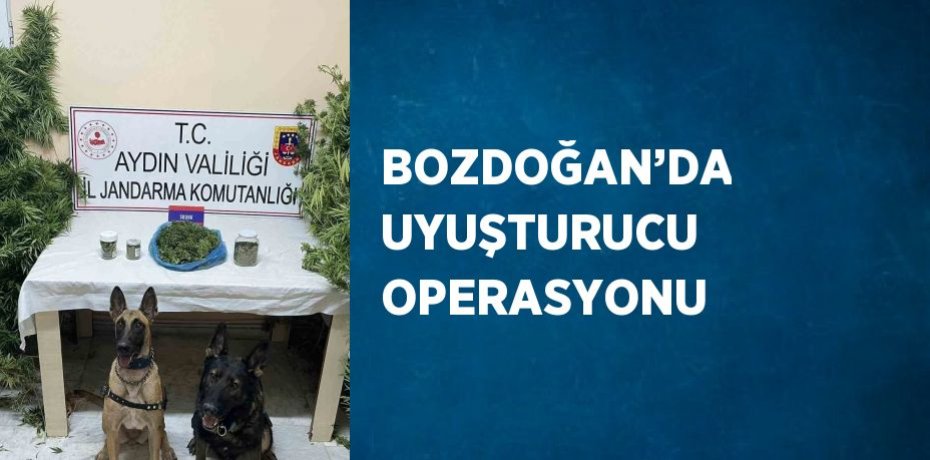 BOZDOĞAN’DA UYUŞTURUCU OPERASYONU
