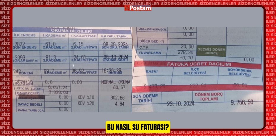 “BU NASIL SU FATURASI?”