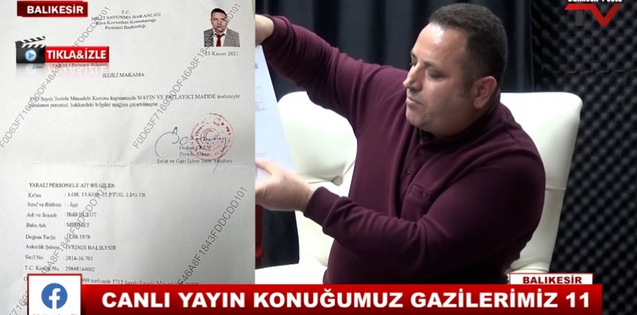 CANLI YAYIN KONUĞUMUZ GAZİLERİMİZ 11