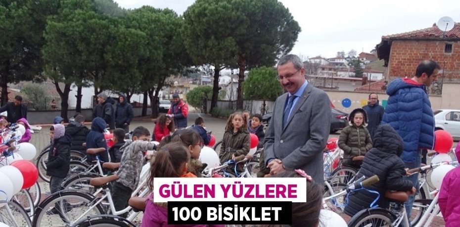 GÜLEN YÜZLERE 100 BİSİKLET