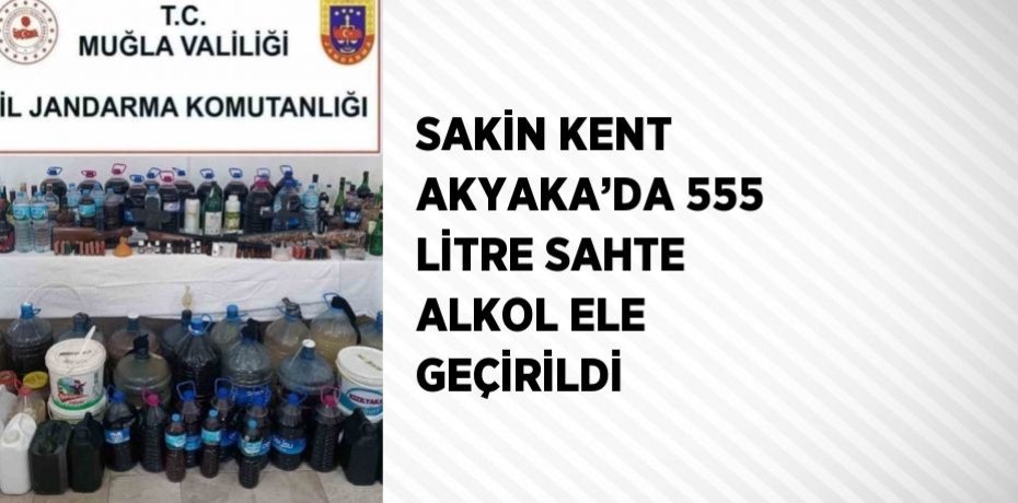 SAKİN KENT AKYAKA’DA 555 LİTRE SAHTE ALKOL ELE GEÇİRİLDİ