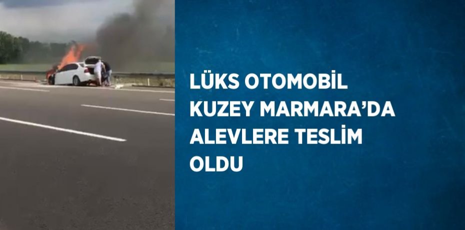 LÜKS OTOMOBİL KUZEY MARMARA’DA ALEVLERE TESLİM OLDU