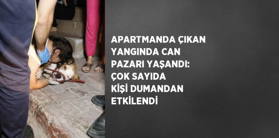 APARTMANDA ÇIKAN YANGINDA CAN PAZARI YAŞANDI: ÇOK SAYIDA KİŞİ DUMANDAN ETKİLENDİ