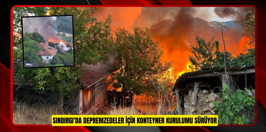 Ambarda başlayan yangın evleri kullanılamaz hale getirdi  