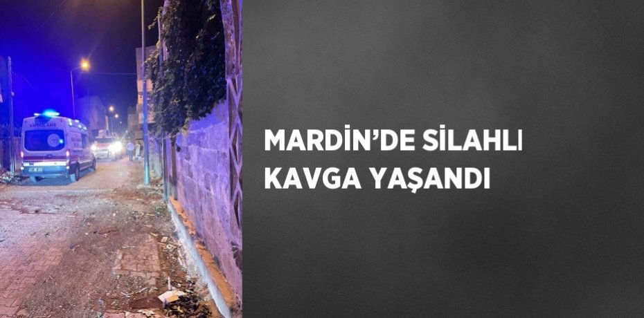 MARDİN’DE SİLAHLI KAVGA YAŞANDI