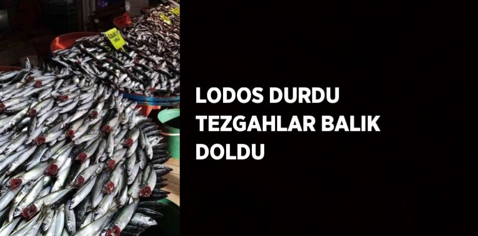 LODOS DURDU TEZGAHLAR BALIK DOLDU