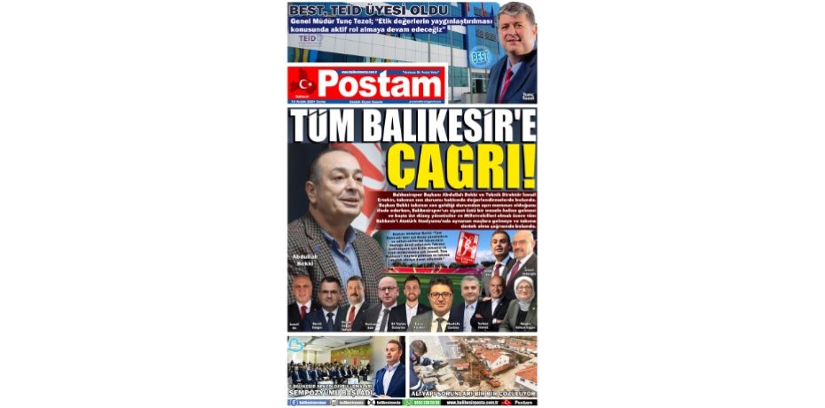 TÜM BALIKESİR’E ÇAĞRI!