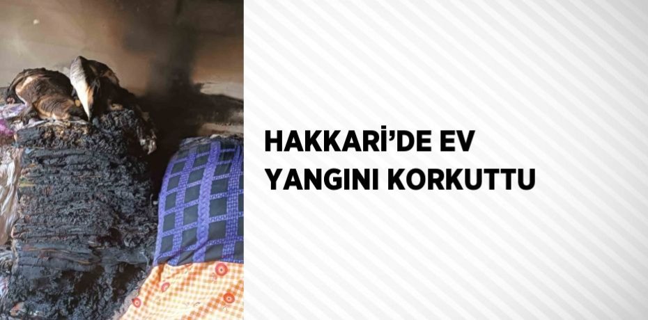 HAKKARİ’DE EV YANGINI KORKUTTU