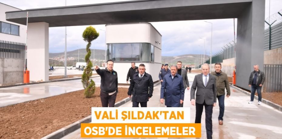 Vali Şıldak'tan OSB'de İncelemeler