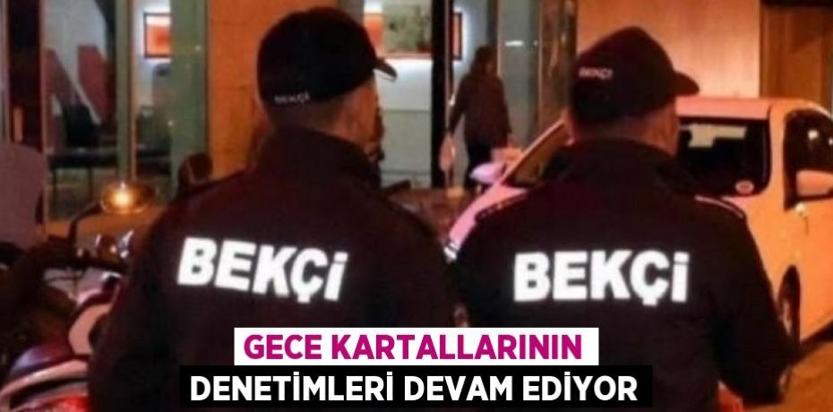 GECE KARTALLARININ DENETİMLERİ DEVAM EDİYOR