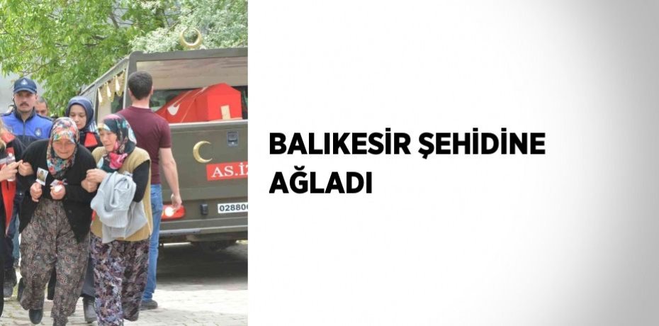 BALIKESİR ŞEHİDİNE AĞLADI
