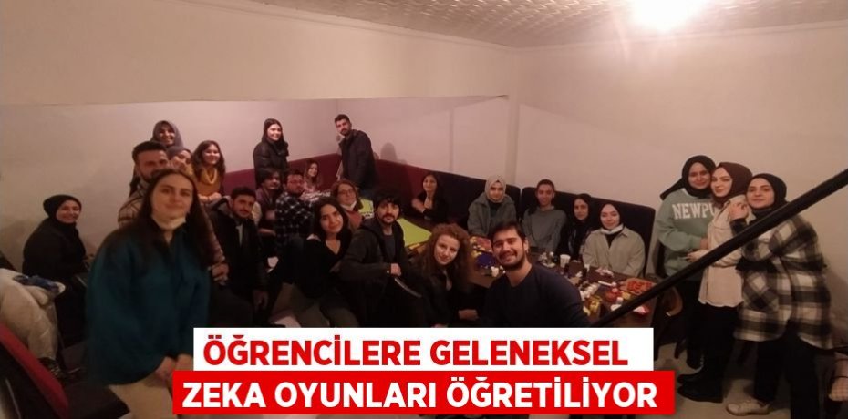 ÖĞRENCİLERE GELENEKSEL  ZEKA OYUNLARI ÖĞRETİLİYOR