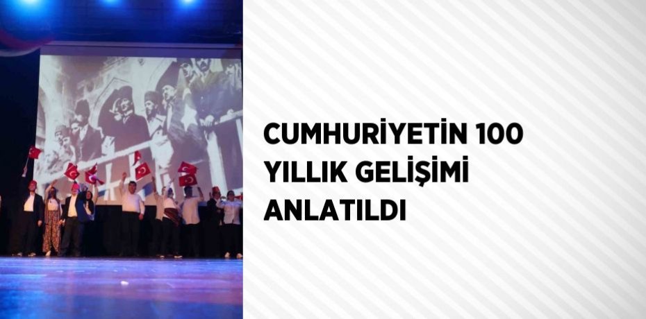 CUMHURİYETİN 100 YILLIK GELİŞİMİ ANLATILDI