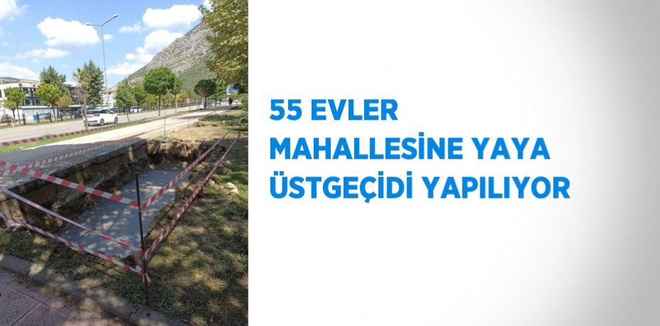 55 EVLER MAHALLESİNE YAYA ÜSTGEÇİDİ YAPILIYOR