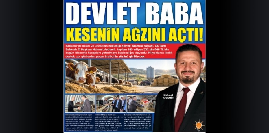 DEVLET BABA KESENİN AĞZINI AÇTI!