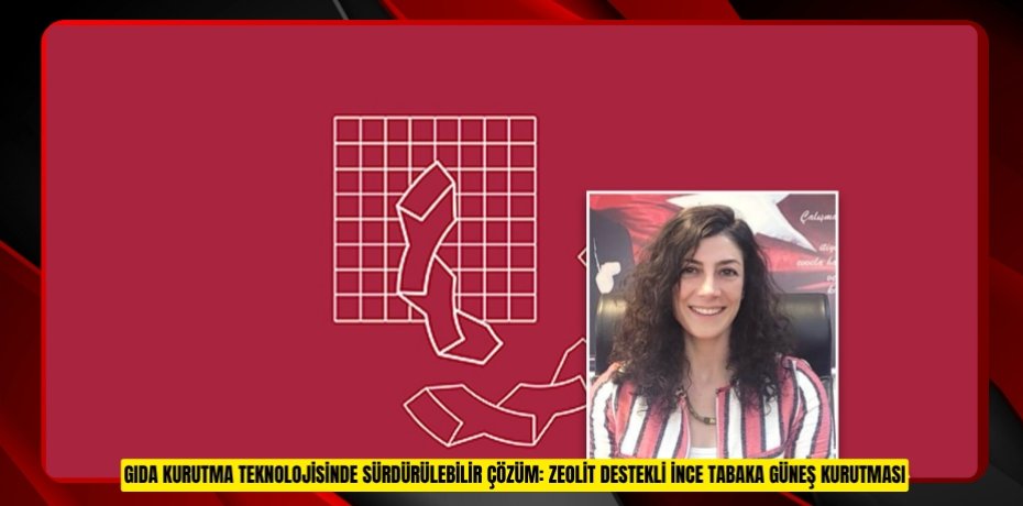 GIDA KURUTMA TEKNOLOJİSİNDE SÜRDÜRÜLEBİLİR ÇÖZÜM: ZEOLİT DESTEKLİ İNCE TABAKA GÜNEŞ KURUTMASI