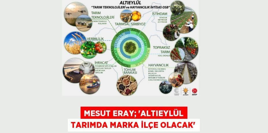 Mesut Eray; “Altıeylül tarımda marka ilçe olacak”