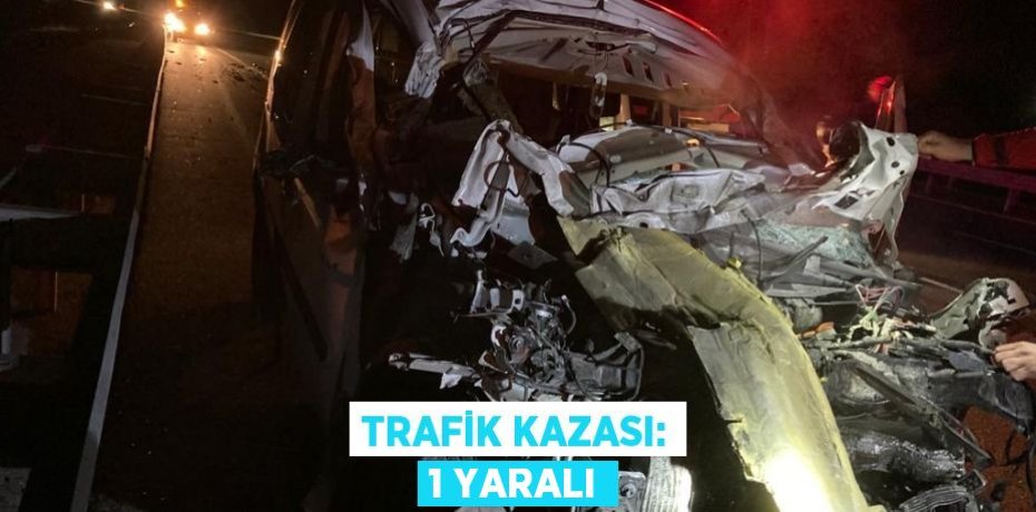 TRAFİK KAZASI: 1 YARALI