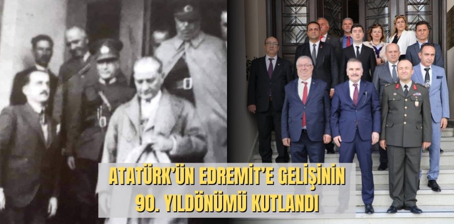 Atatürk’ün Edremit’e gelişinin 90. yıldönümü kutlandı